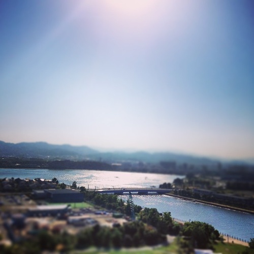 フリー素材 画像 ある晴れた五月の朝 雲ひとつない青空と太陽の光 海面が光り輝く風景 無料 株式会社カムラック 障害者就労継続支援a型 B型 就労移行支援 相談支援