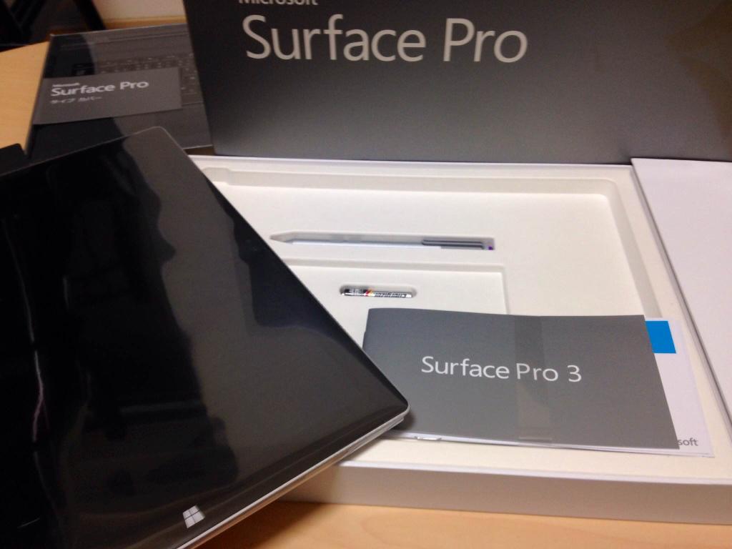 Surface Pro3 開封＆レビュー (ファーストインプレッションとちょっと